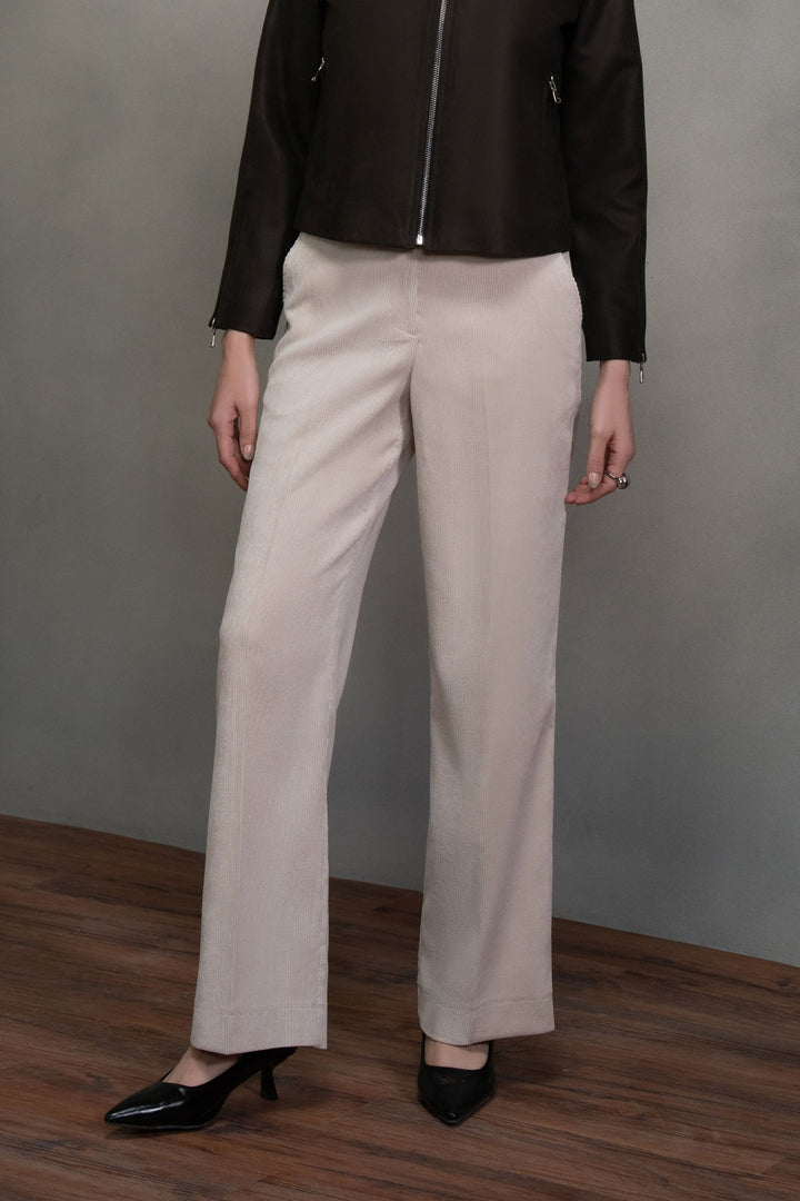 Offwhite Corduroy Wide leg Trouser
