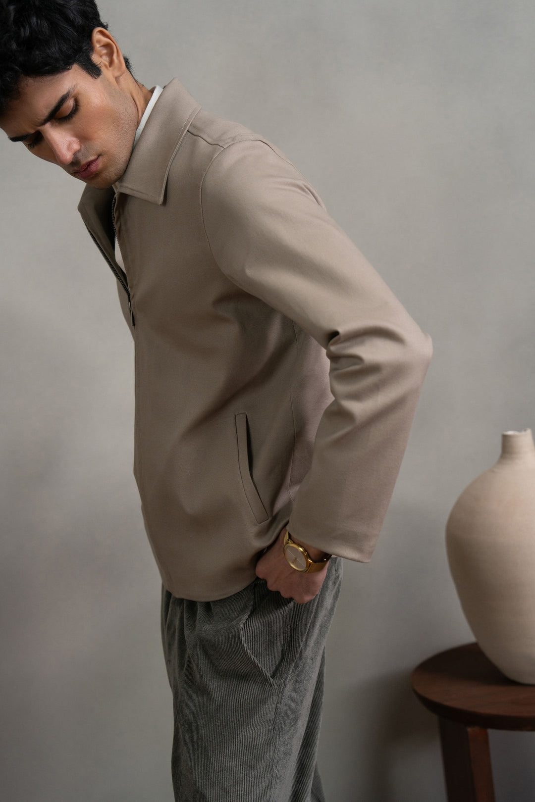 Sand Zip up Jacket
