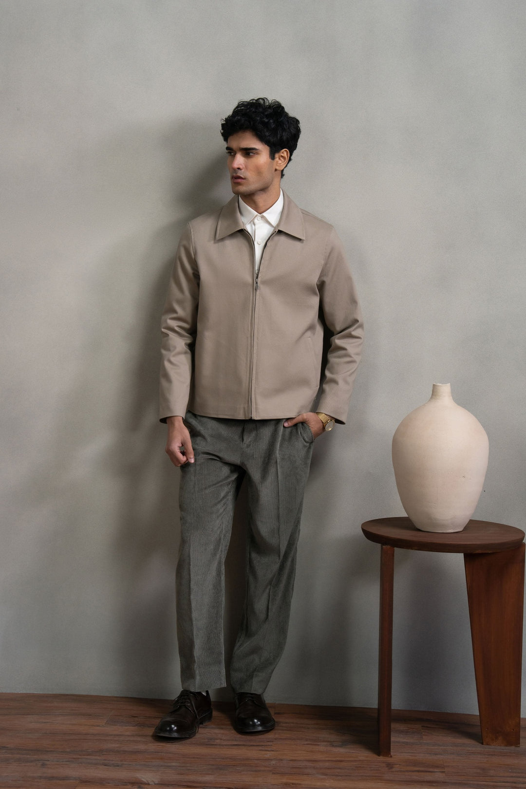 Sand Zip up Jacket