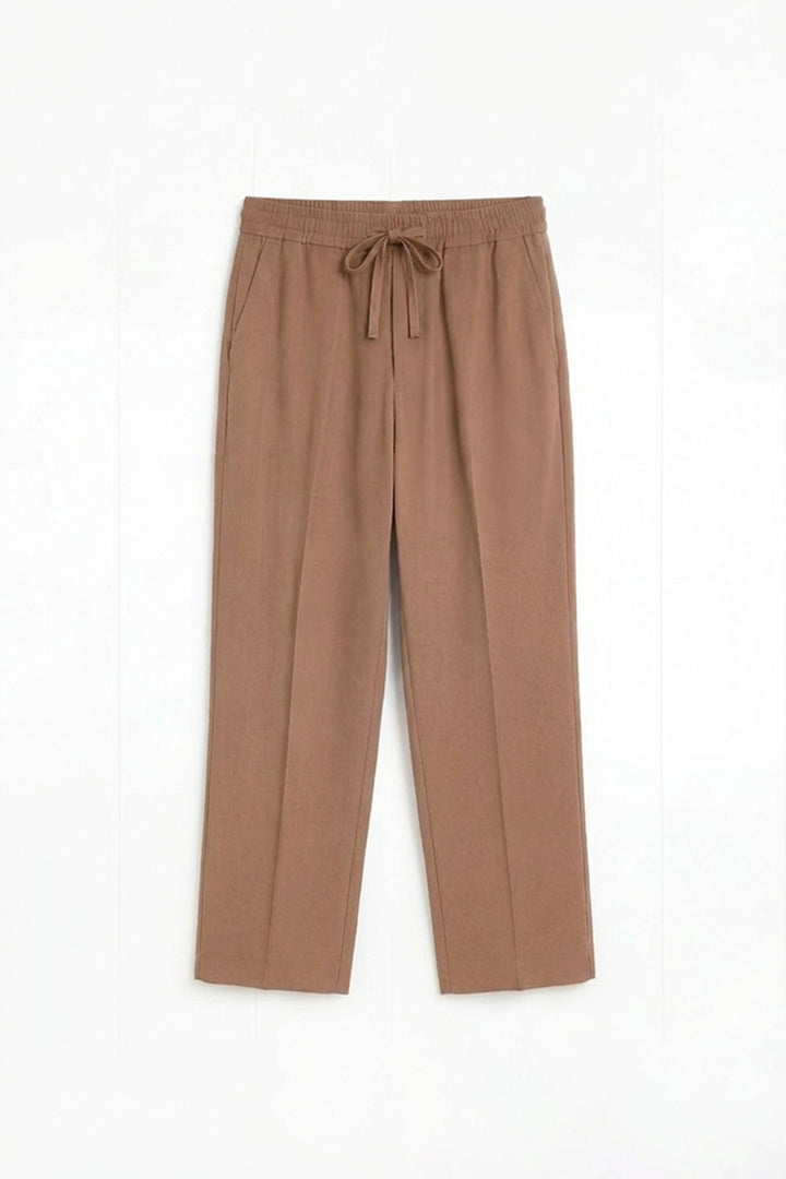 Brown Linen Co-Ord Set