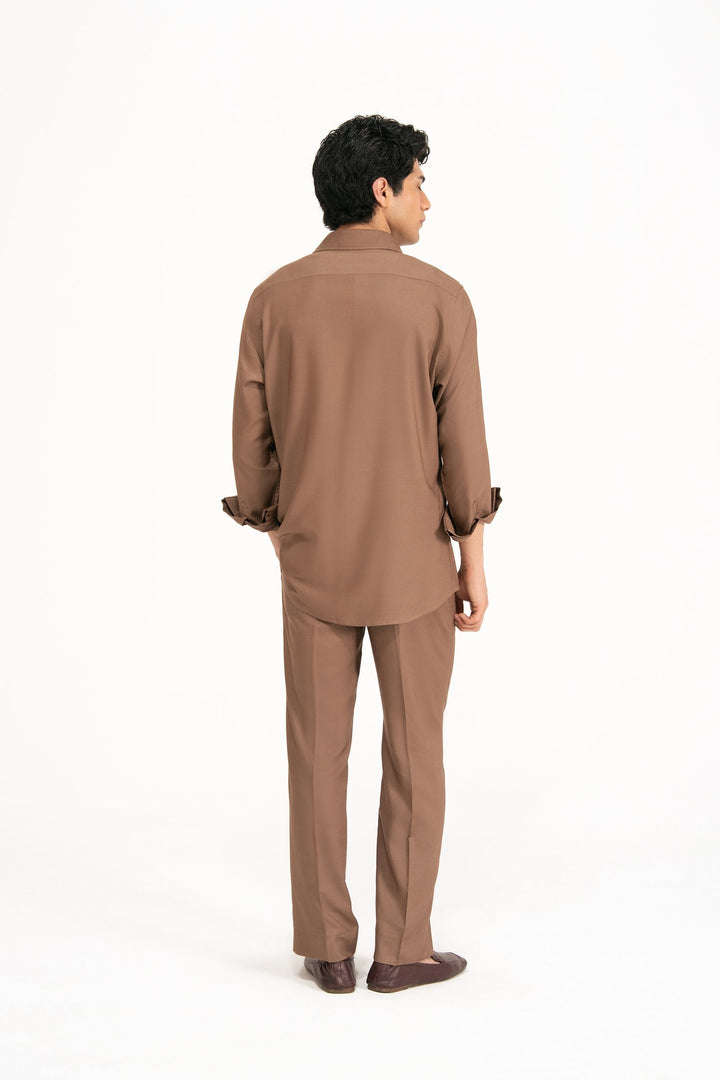 Brown Linen Co-Ord Set