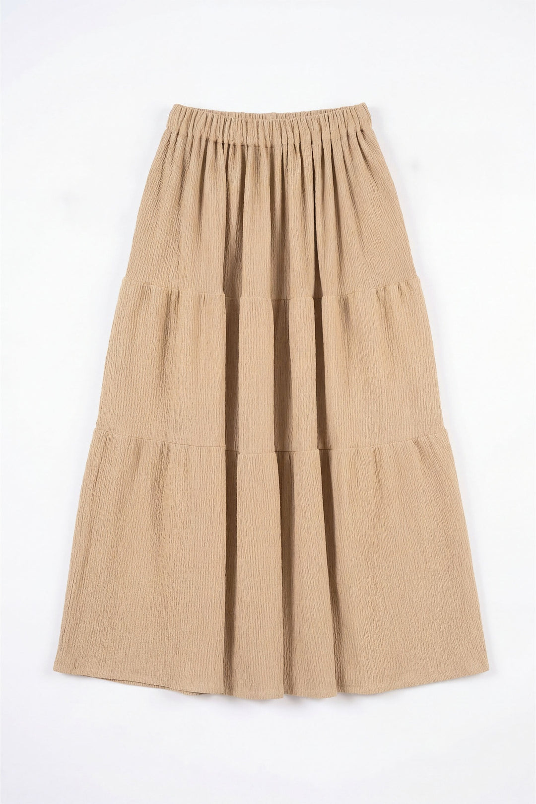 Beige Tiered Skirt