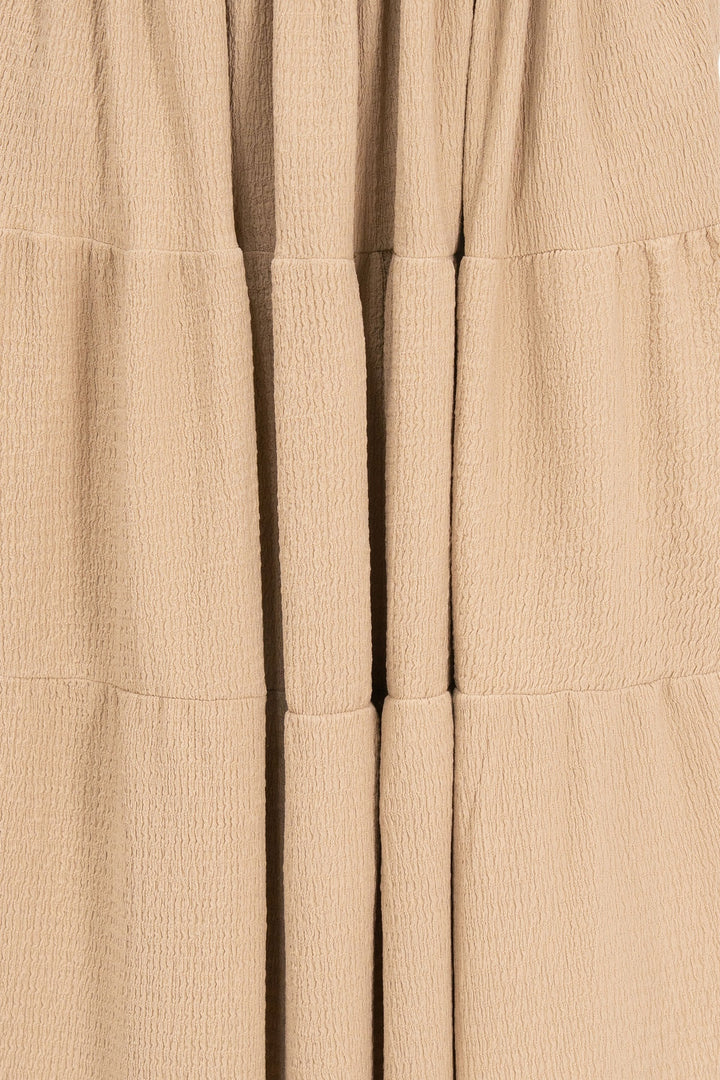 Beige Tiered Skirt