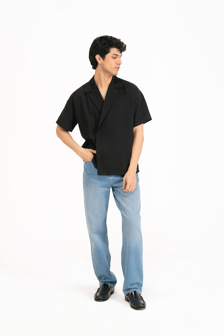 Black Kimono Shirt