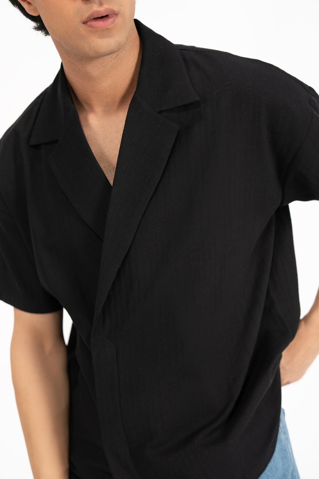 Black Kimono Shirt