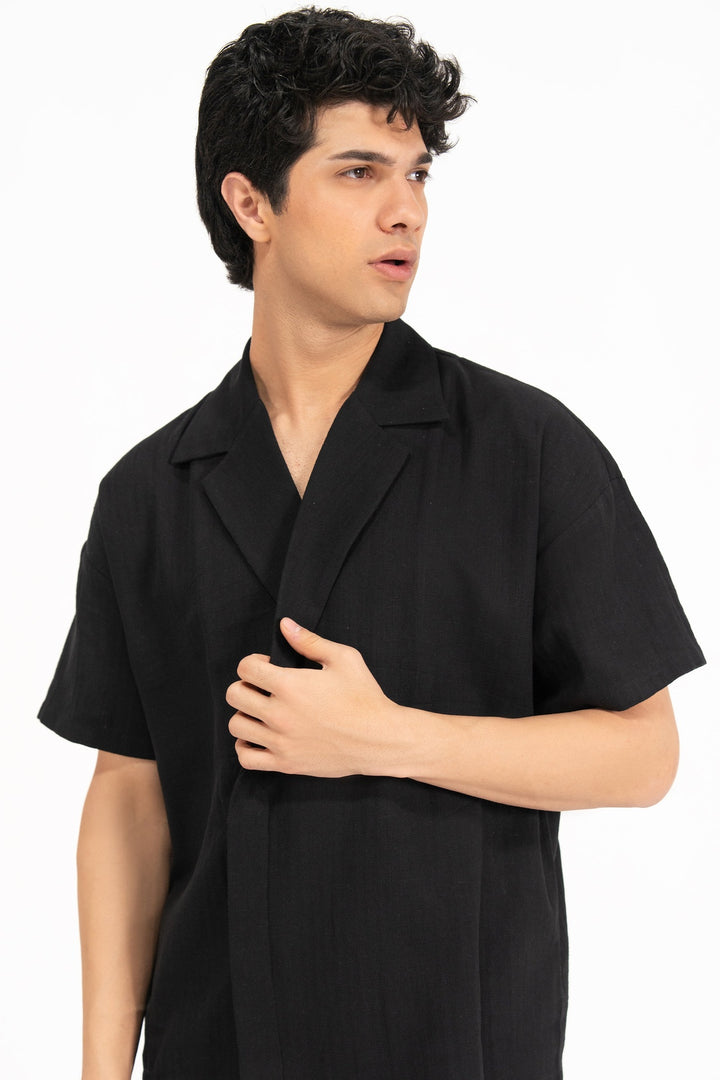 Black Kimono Shirt