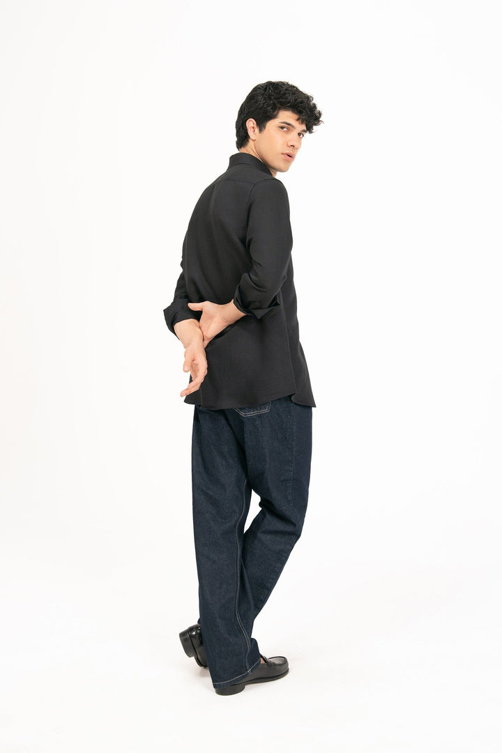 Black Linen Shirt
