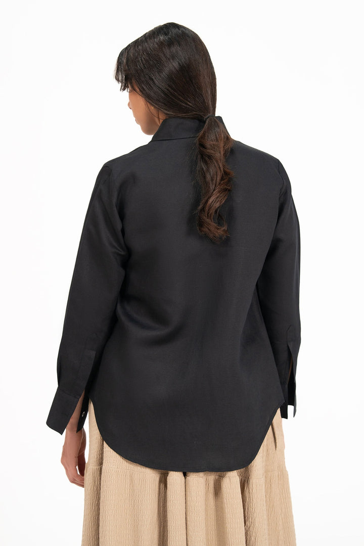 Black Linen Shirt