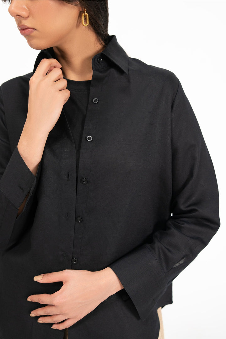 Black Linen Shirt