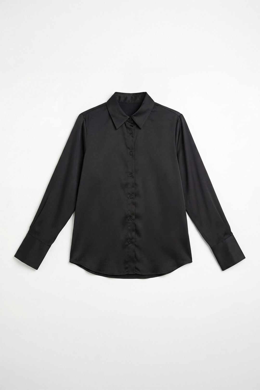 Black Satin Shirt