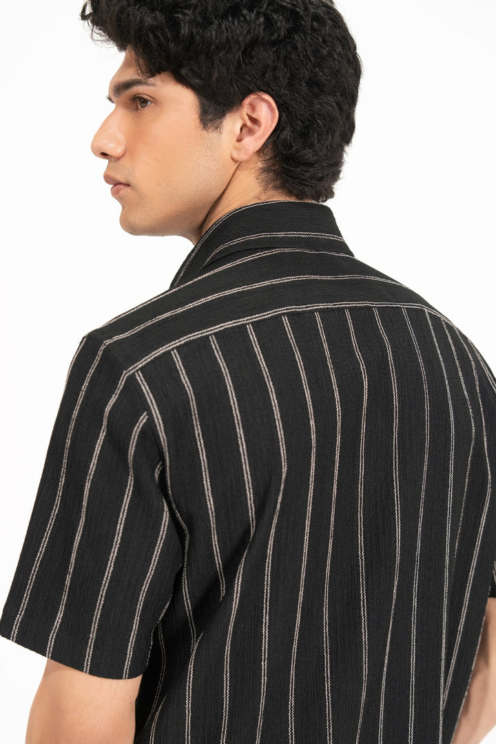 Black Striped Shirt