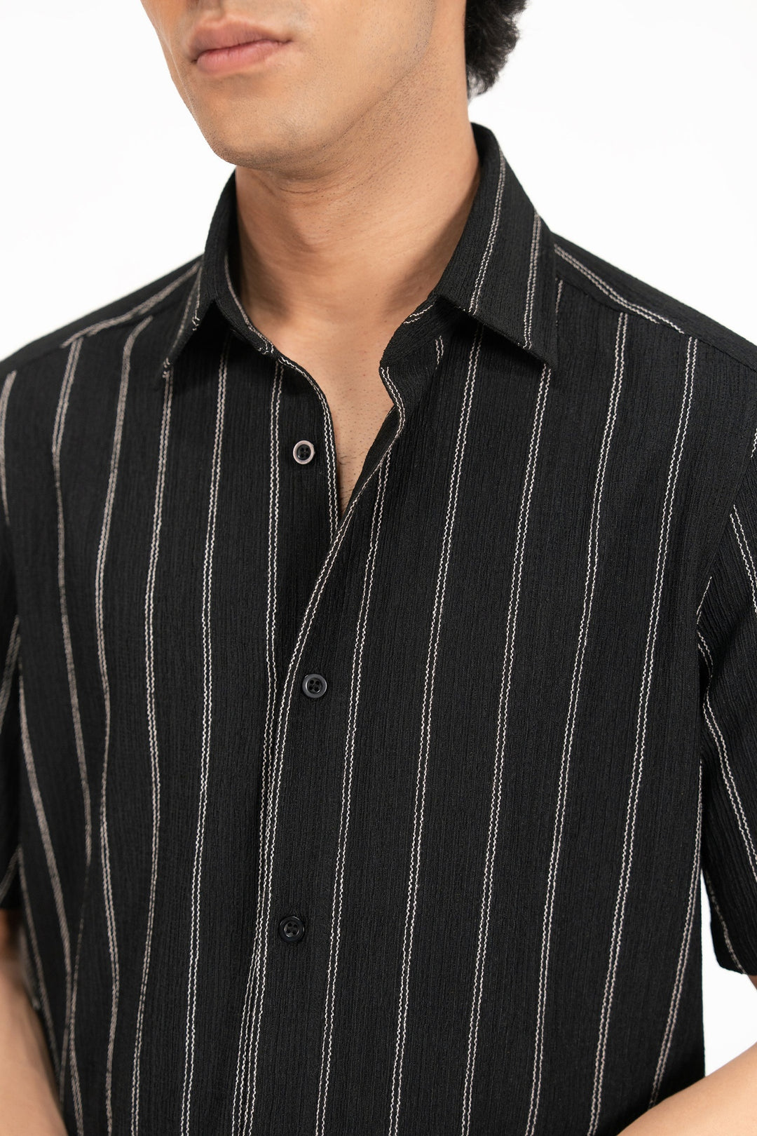 Black Striped Shirt