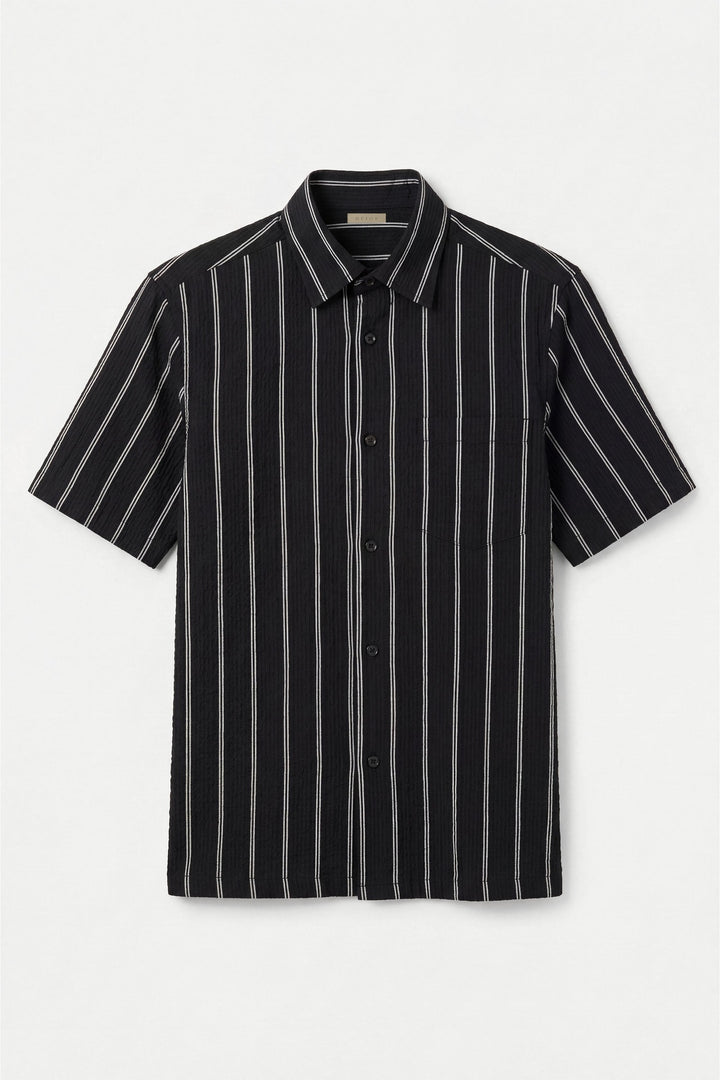 Black Striped Shirt