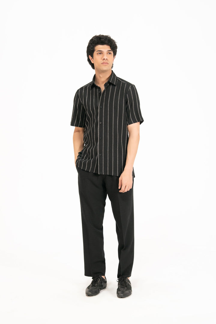 Black Striped Shirt