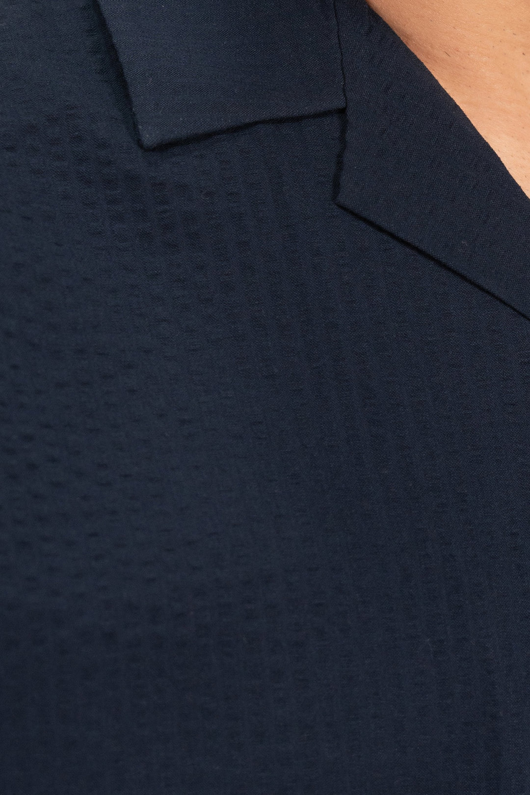 Blue Seersucker Resort Shirt