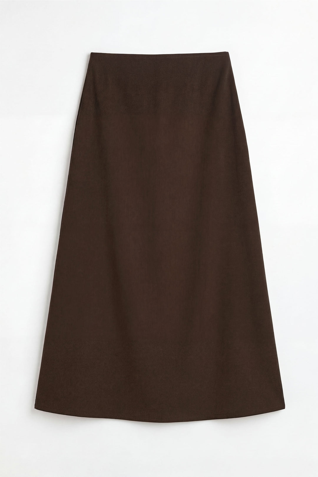 Brown Silk Skirt