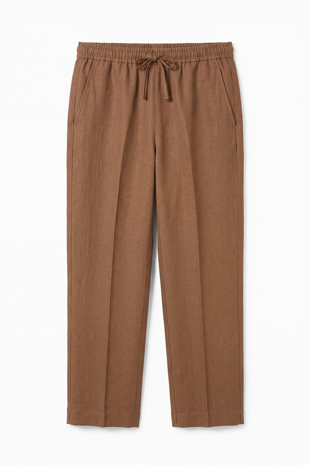 Chocolate Brown Linen Trouser