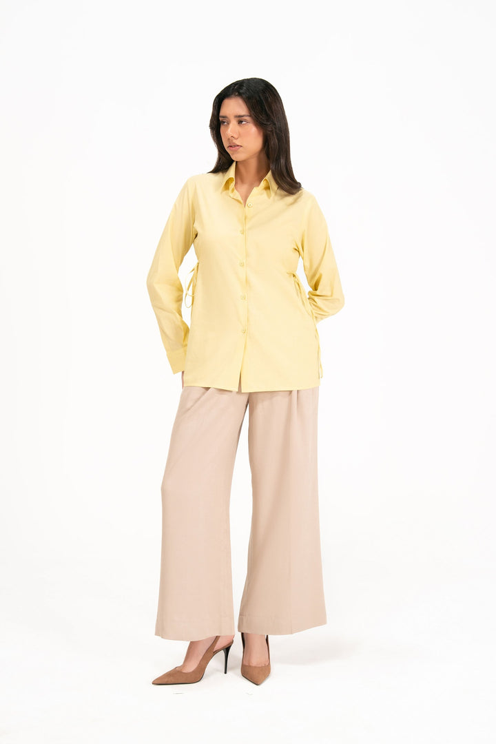 Lemon Yellow Cotton Shirt