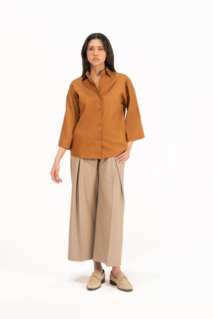 Mustard Herringbone Shirt