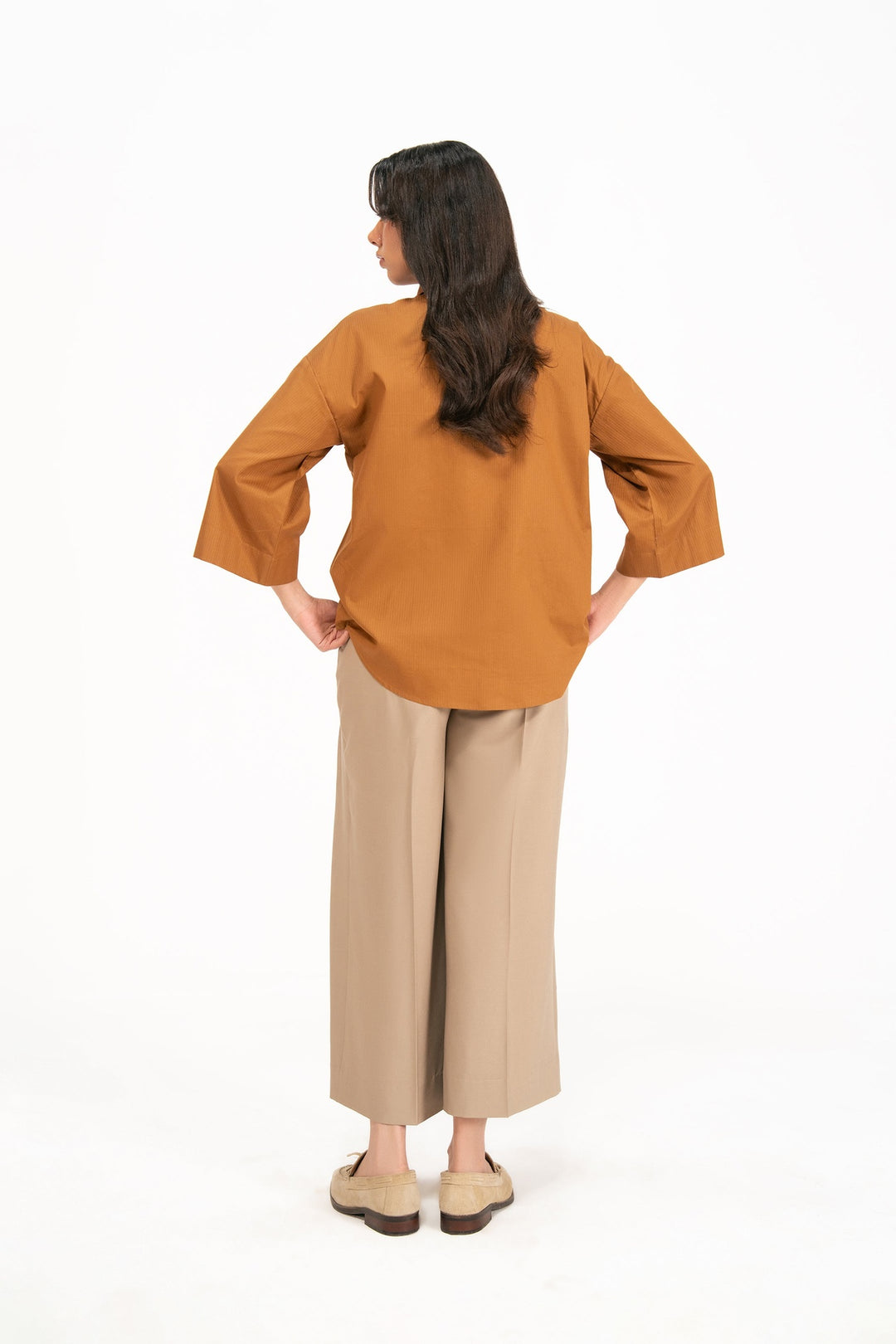Mustard Herringbone Shirt