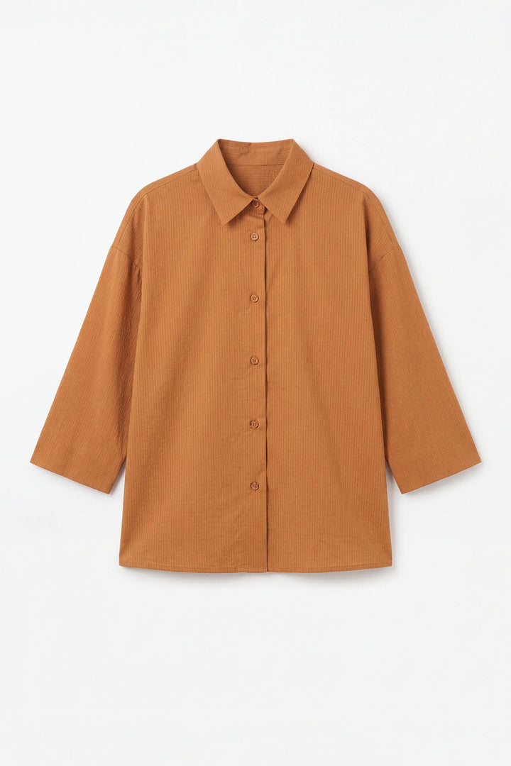 Mustard Herringbone Shirt