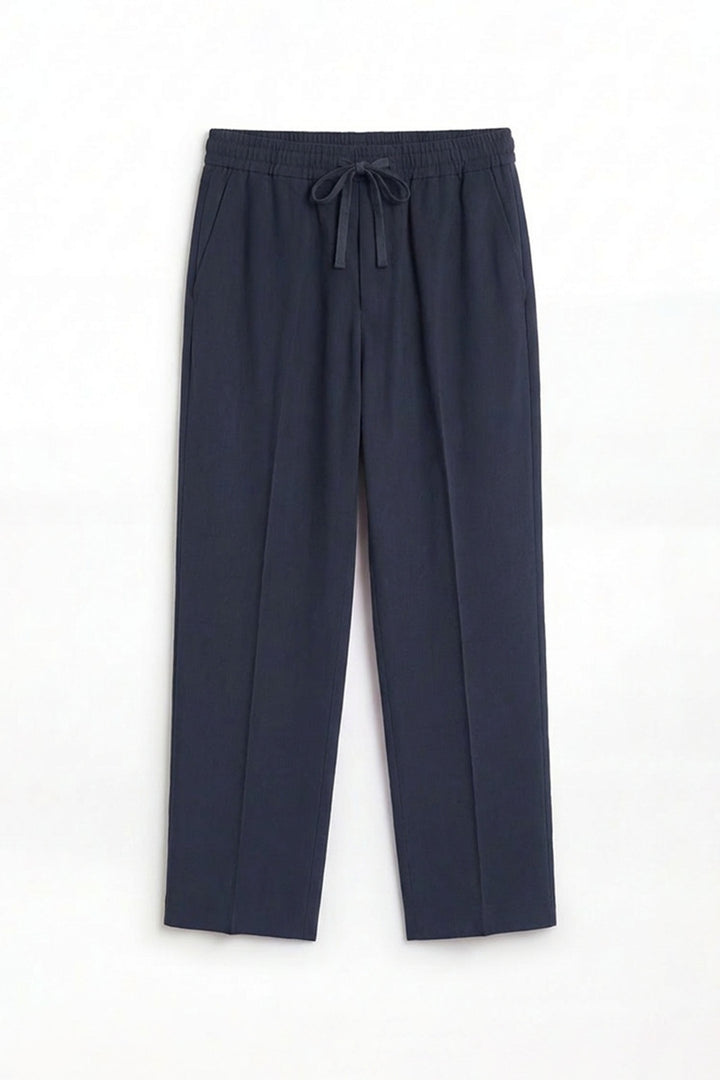 Navy Blue Linen Co-Ord Set