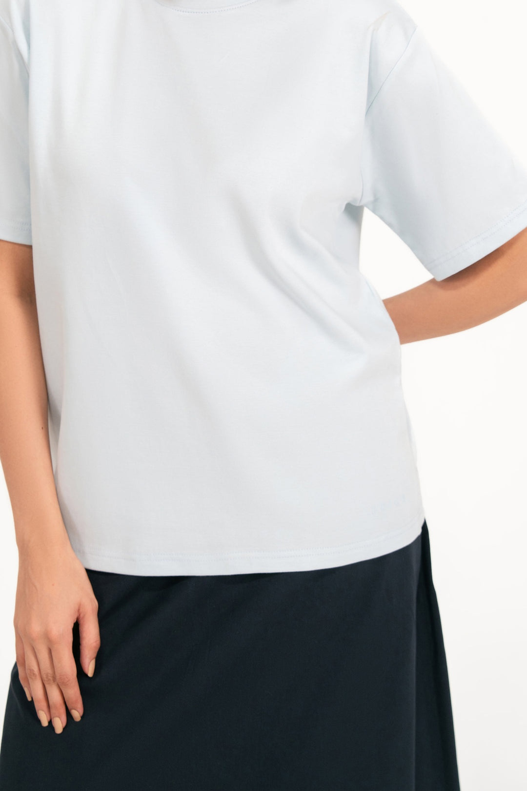 Navy Linen Skirt