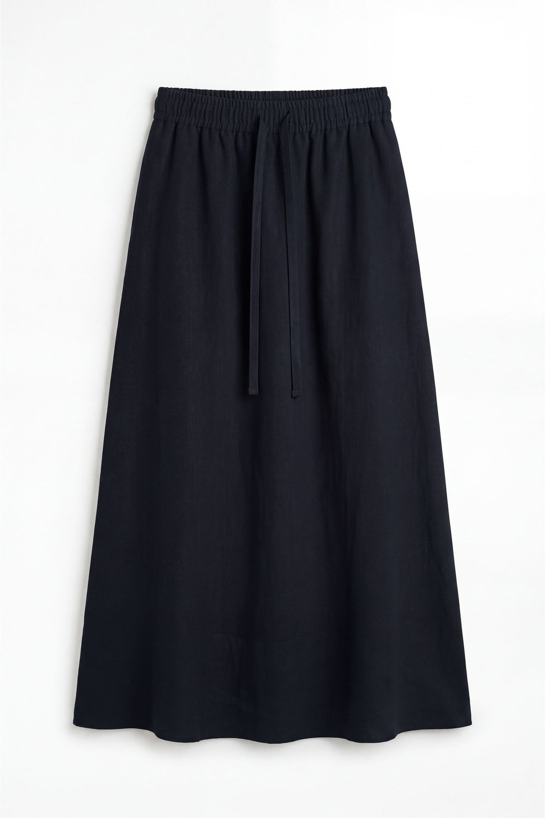 Navy Linen Skirt