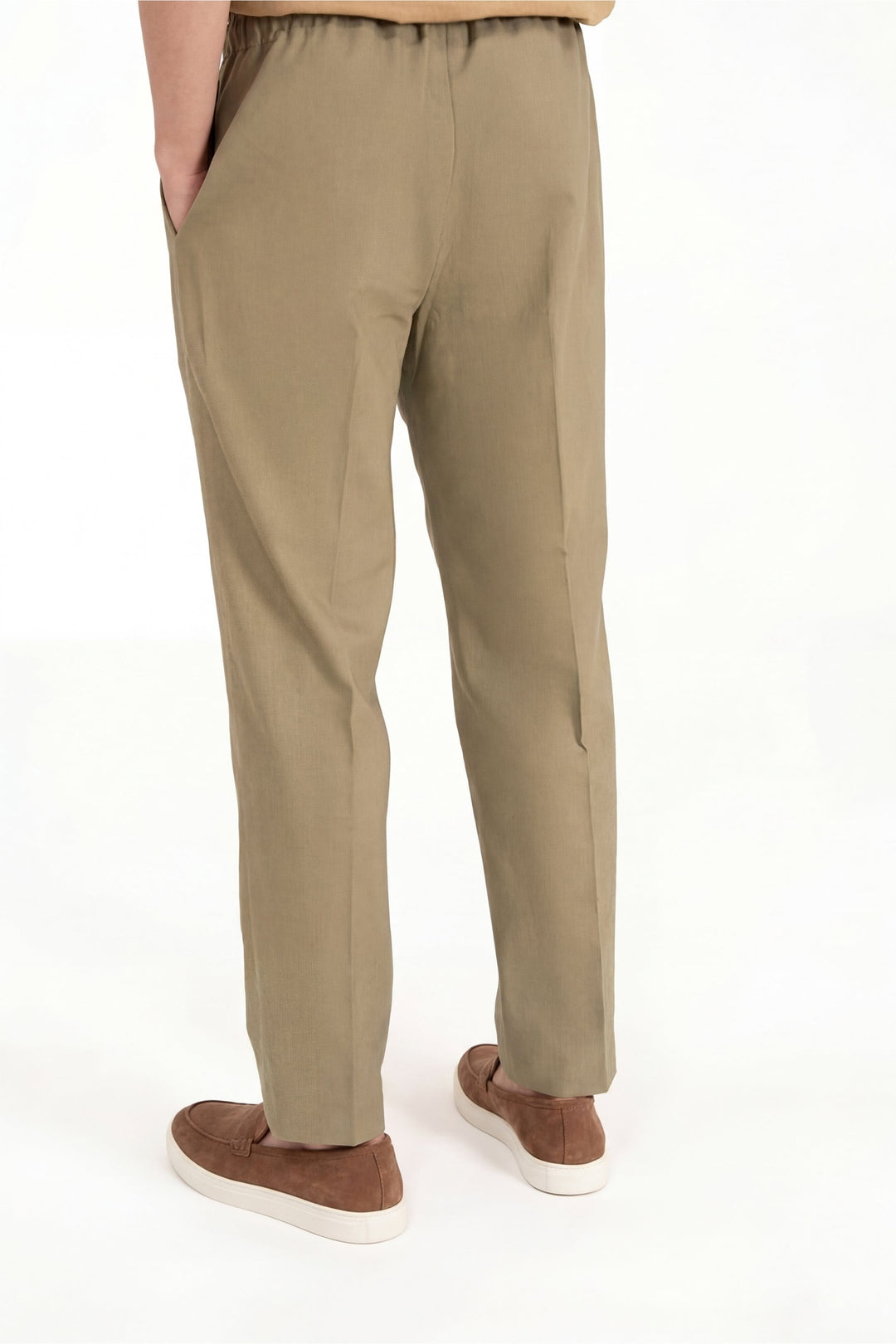 Olive Linen Trouser