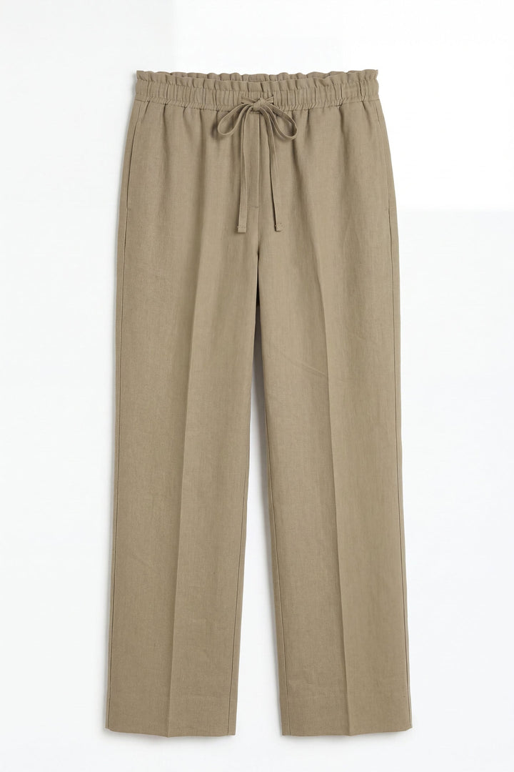 Olive Linen Trouser