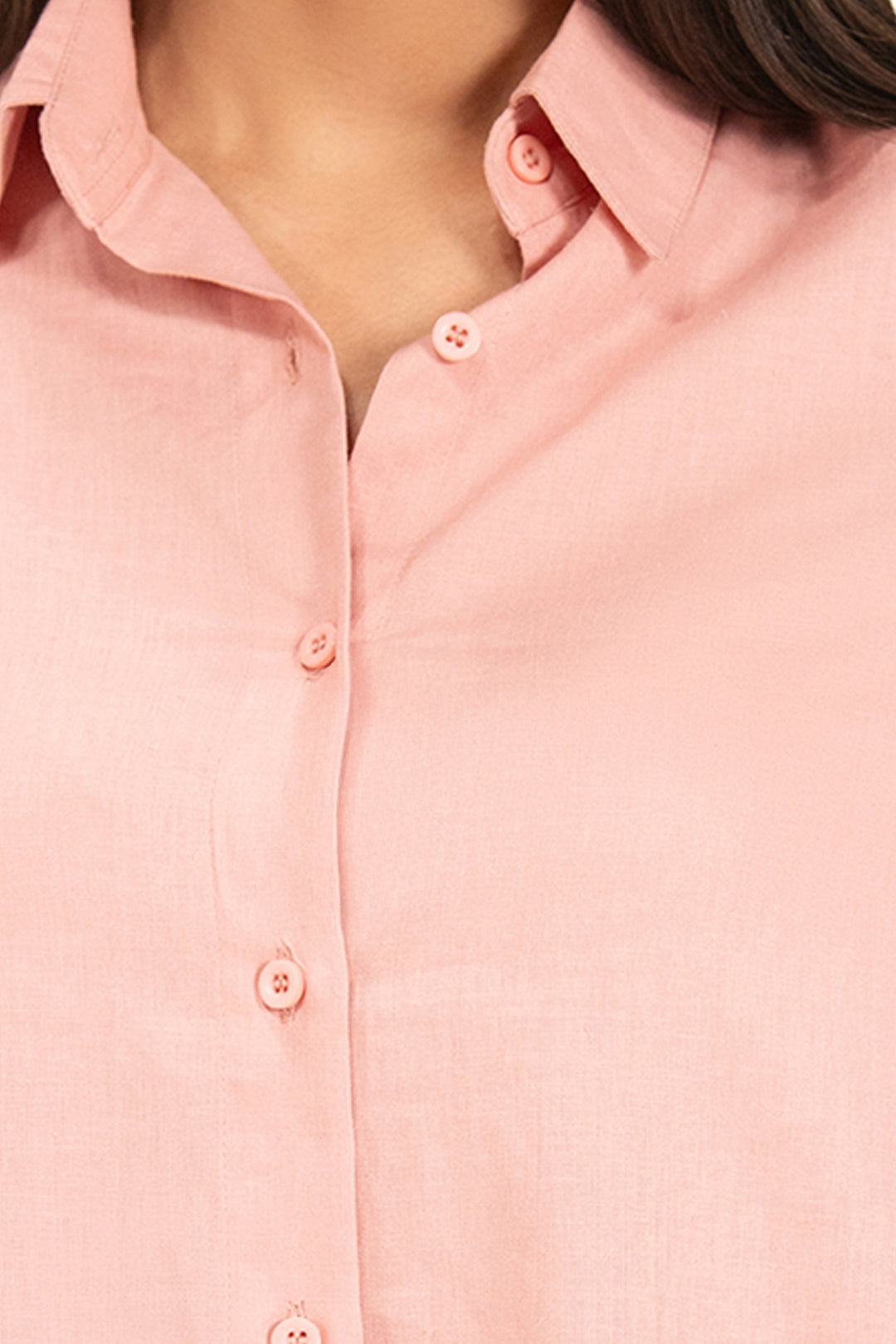 Pink Linen Shirt