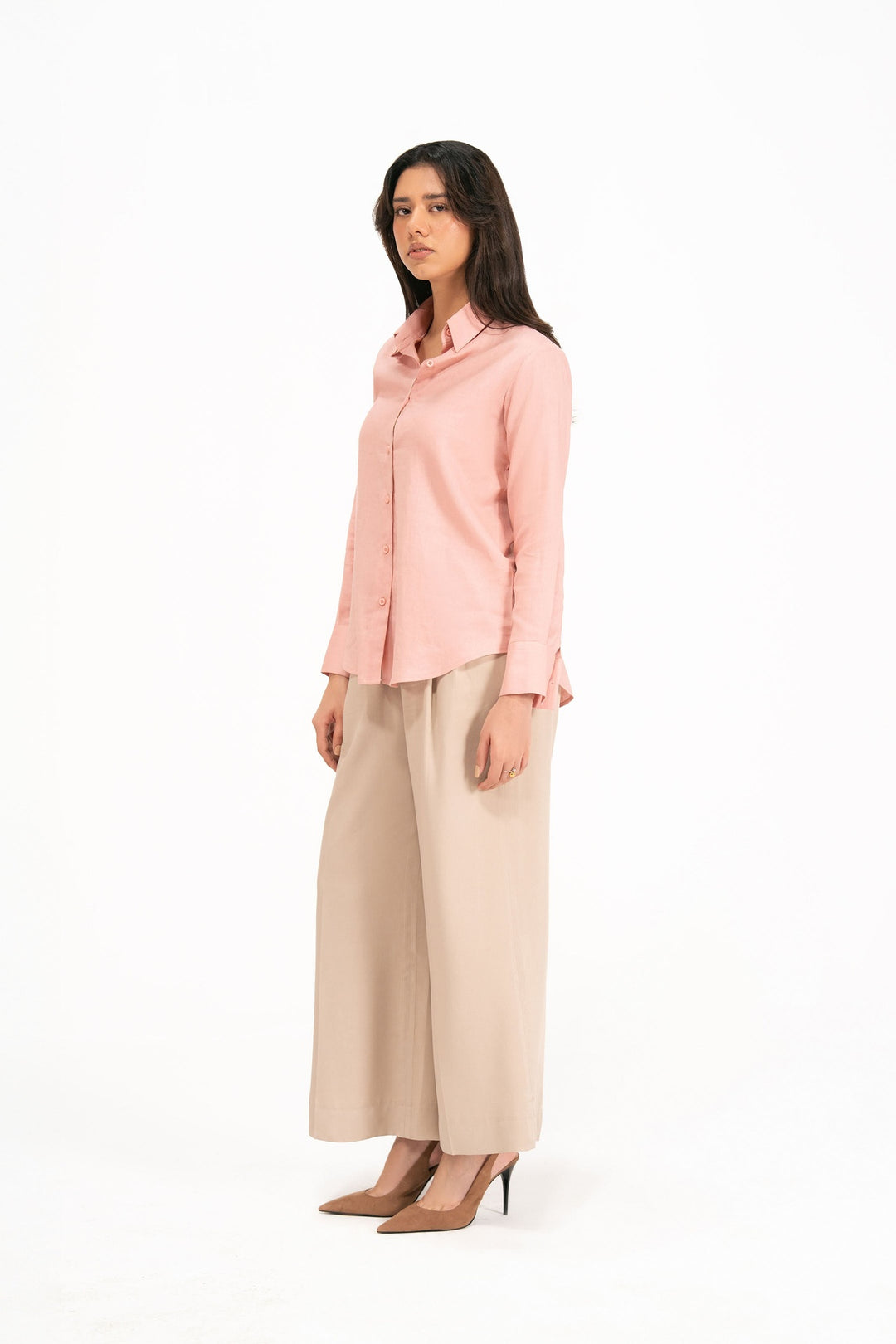 Pink Linen Shirt