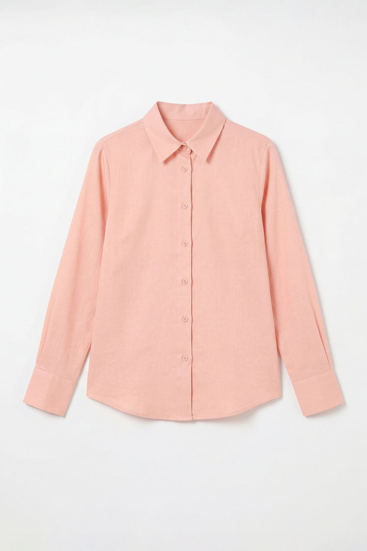 Pink Linen Shirt