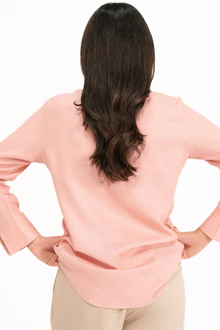 Pink Linen Shirt
