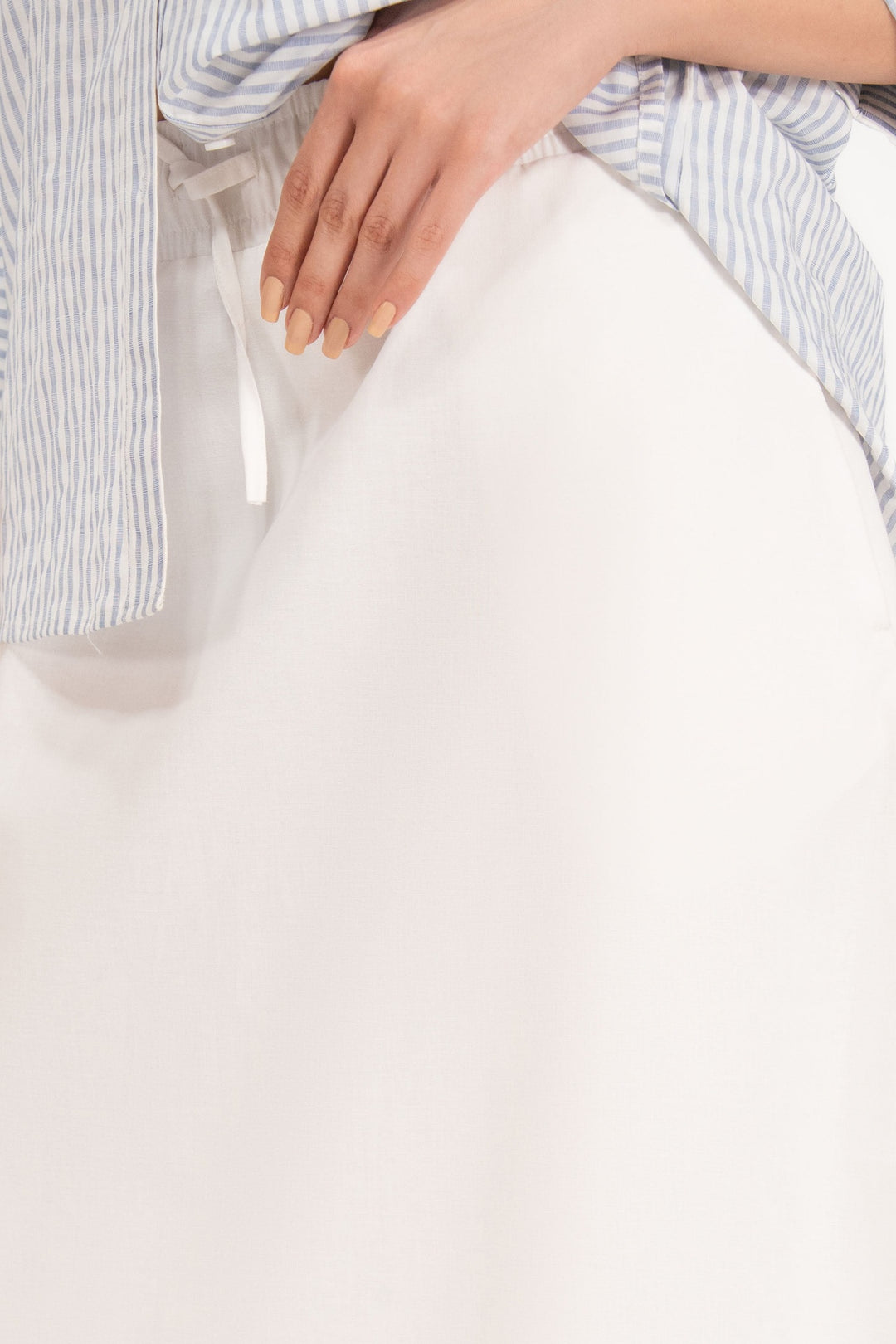 White Cotton Skirt