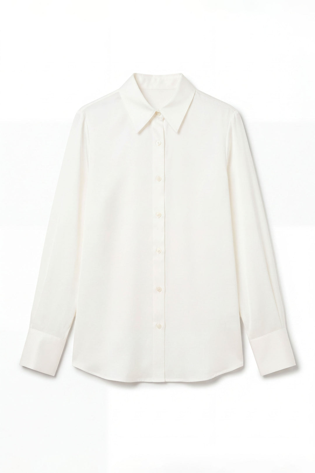 White Satin Shirt