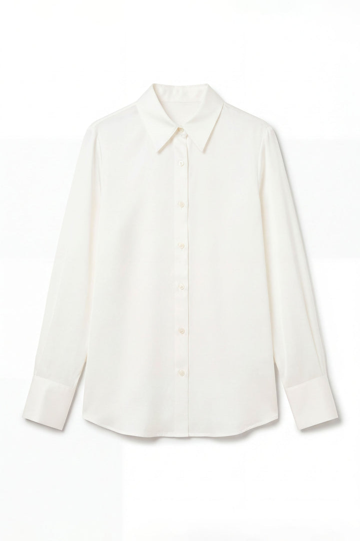 White Satin Shirt