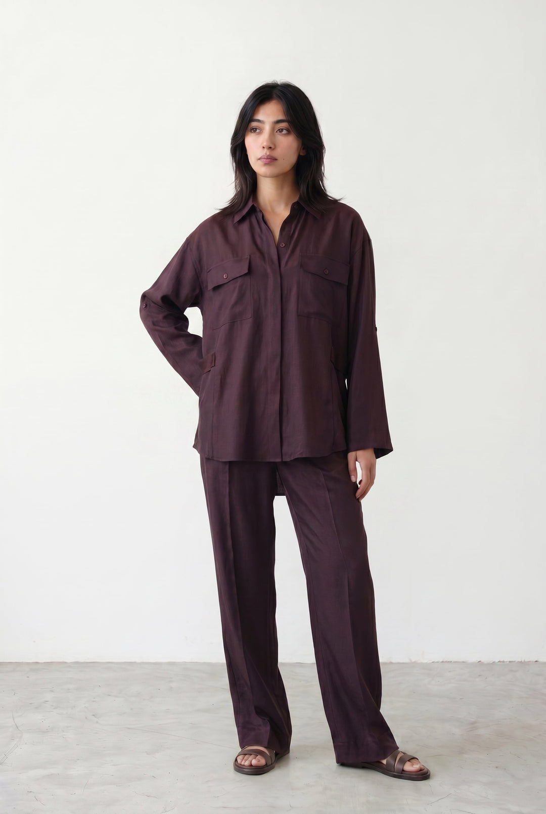 Dark Purple Co-Ord Set