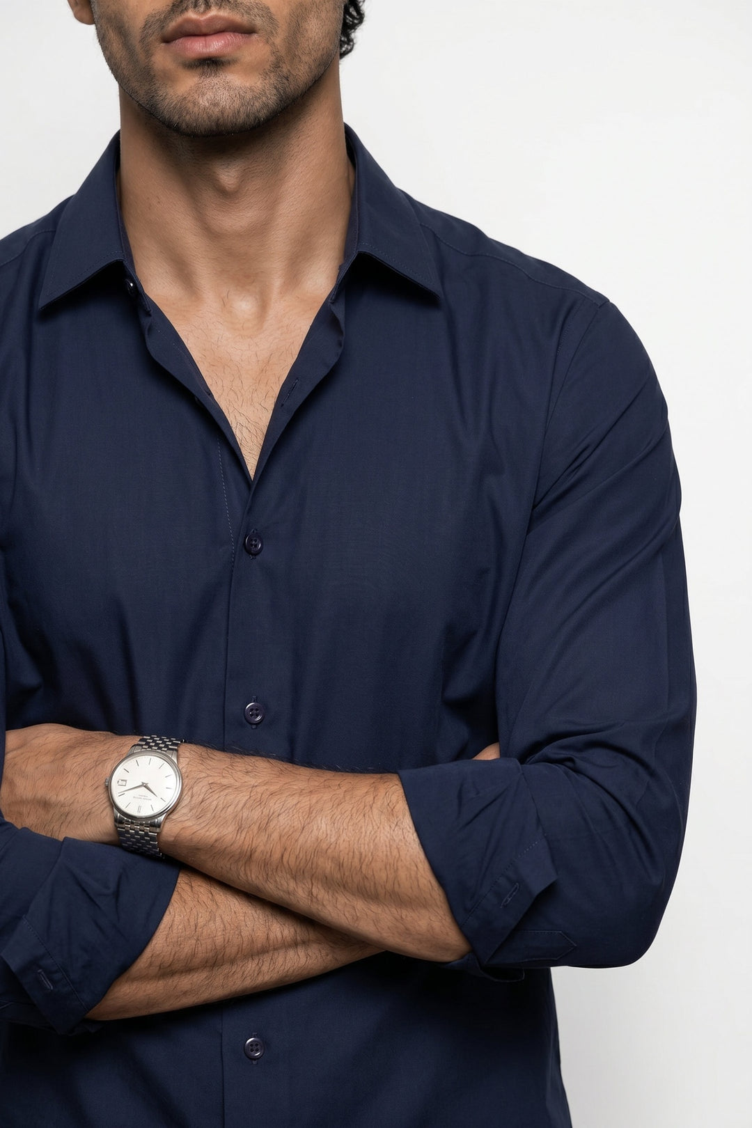 Navy Cotton Shirt