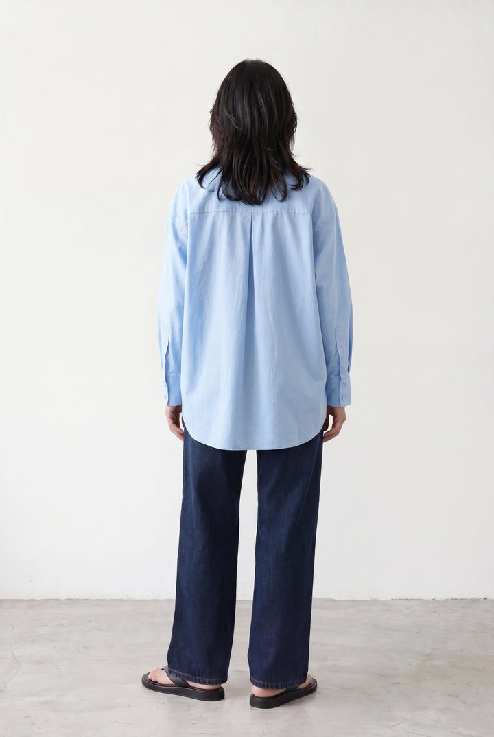 Sky Blue Cotton Shirt