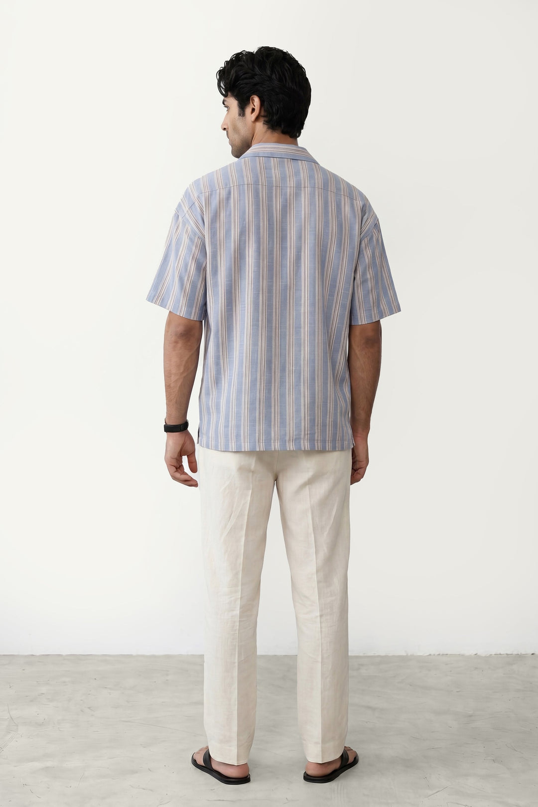 Sky Blue Striped Shirt