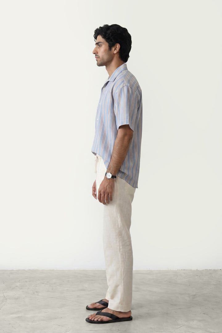 Sky Blue Striped Shirt