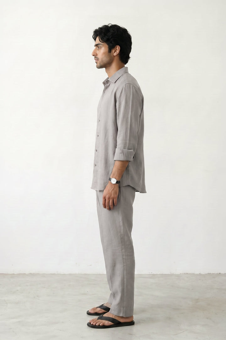 Smoke Grey Linen Co-Ord