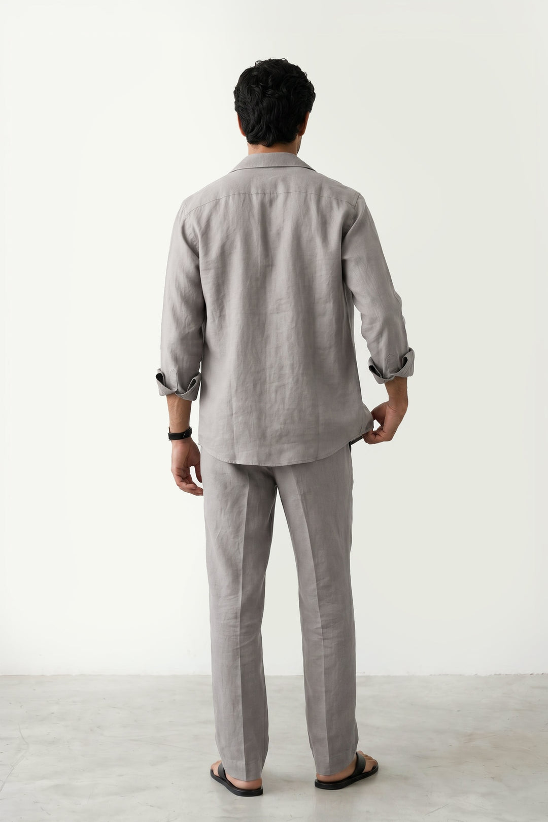 Smoke Grey Linen Co-Ord