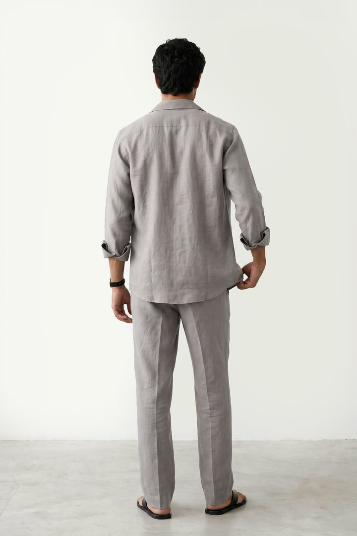 Smoke Grey Linen Co-Ord