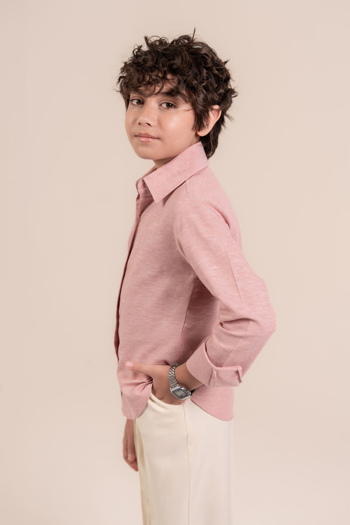 Pink Linen Shirt