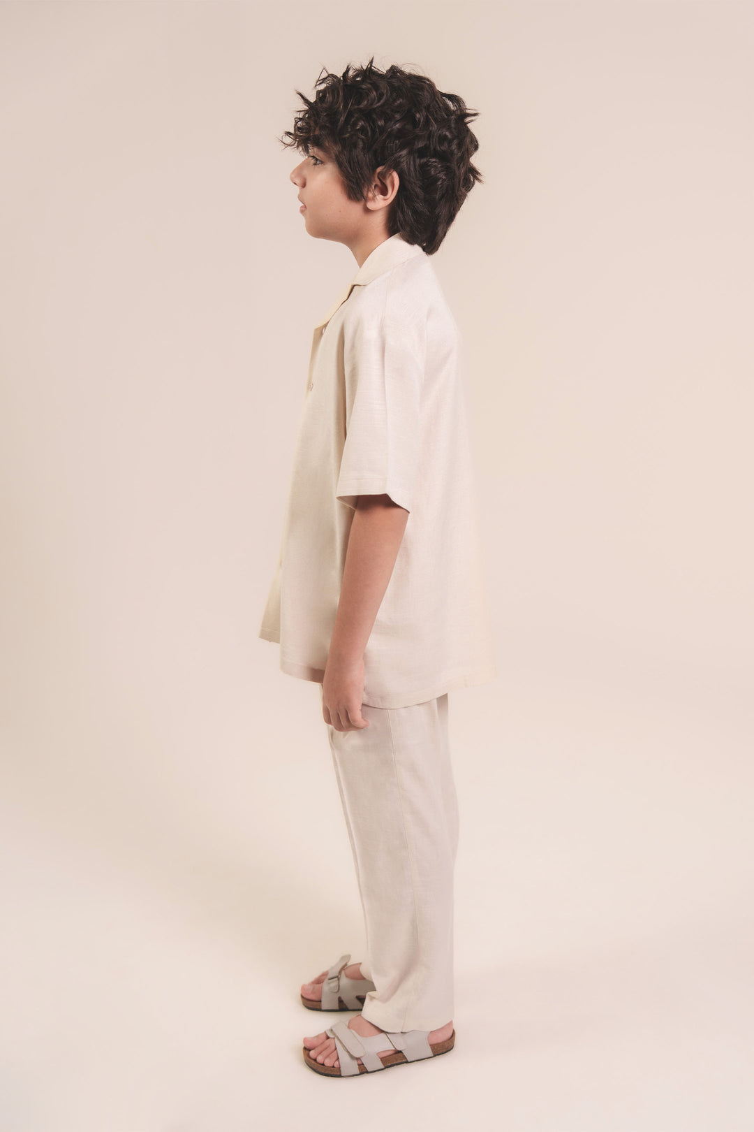 Offwhite Linen Co-ord Set