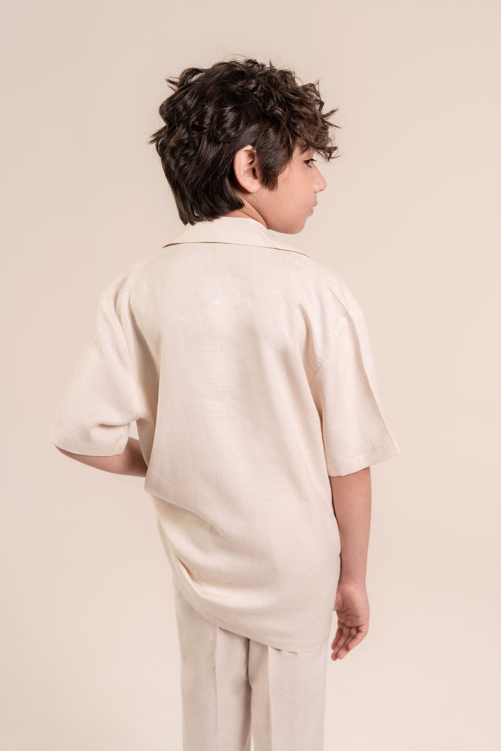 Offwhite Linen Co-ord Set