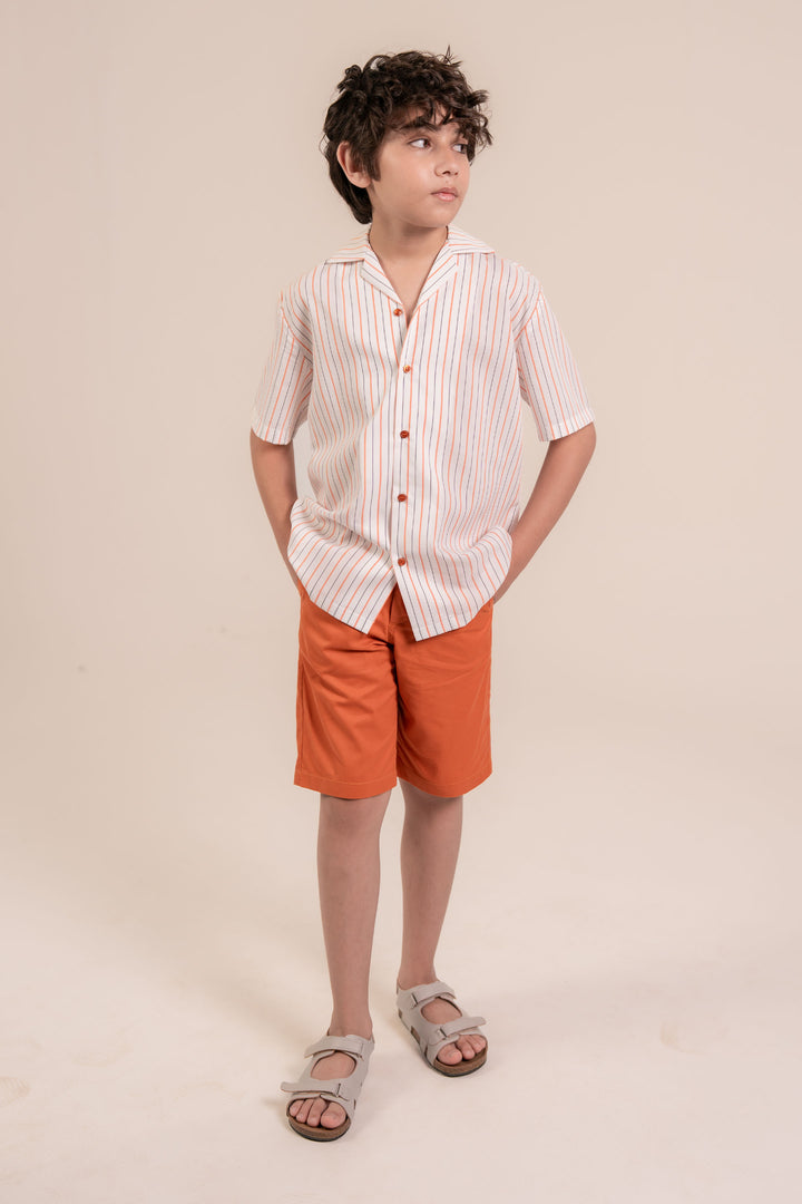 Tangerine Bermuda Shorts