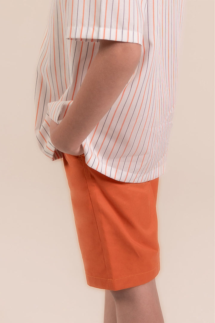 Tangerine Bermuda Shorts